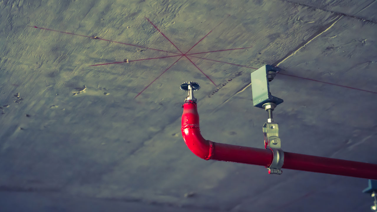 Fire protection pipework