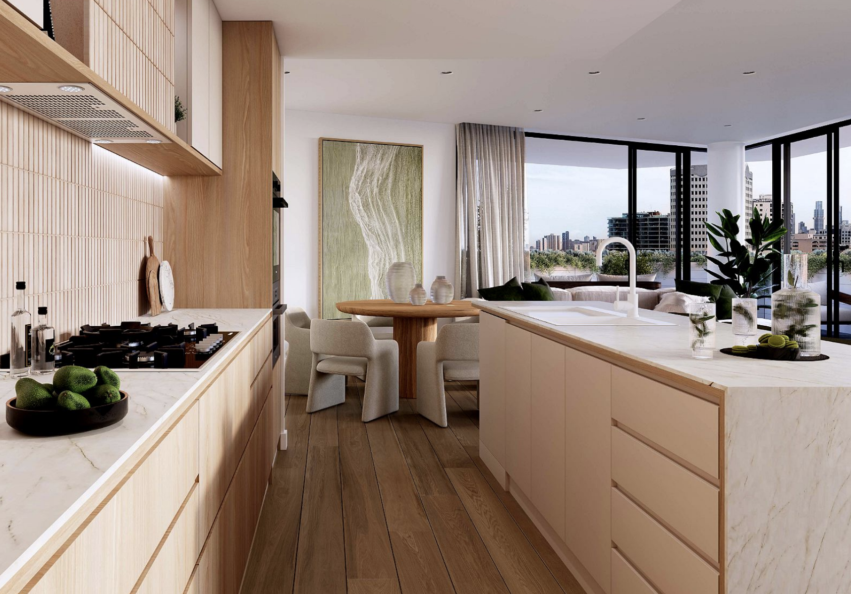 St Kilda apartment living photo 6