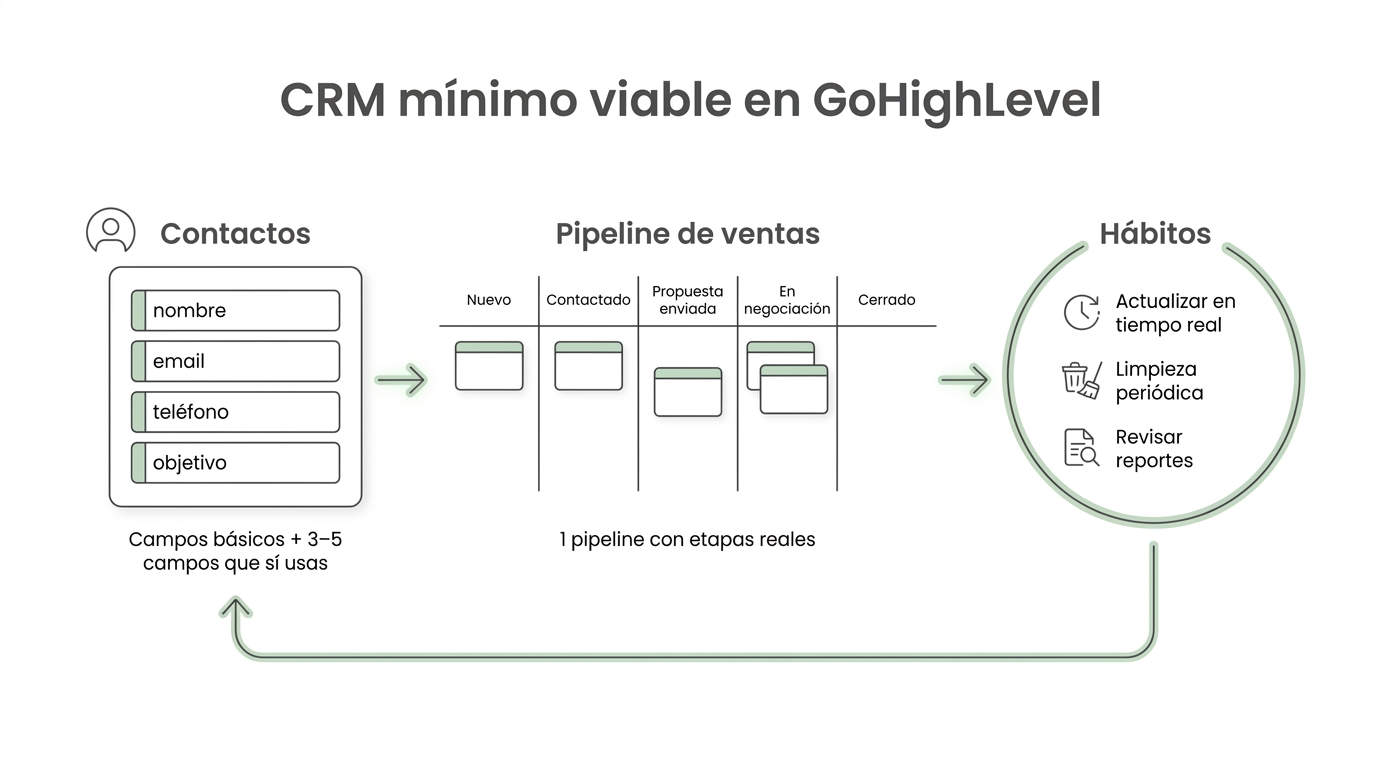 estructura de crm minimo viable