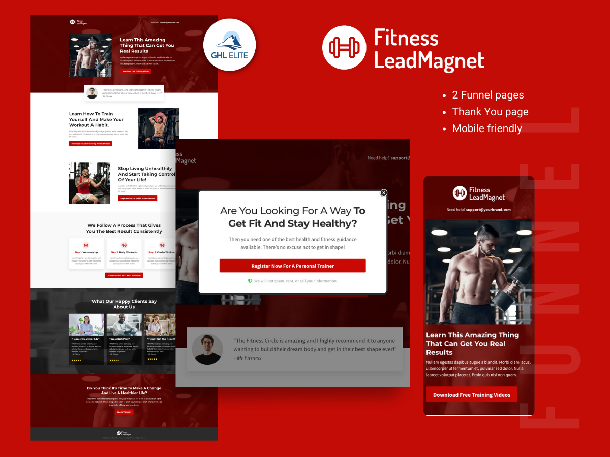 Fitness Lead Magnet Funnel