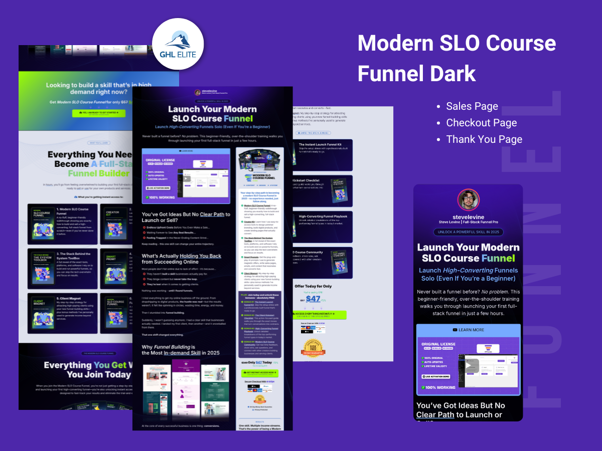Evergreen Bootcamp Funnel