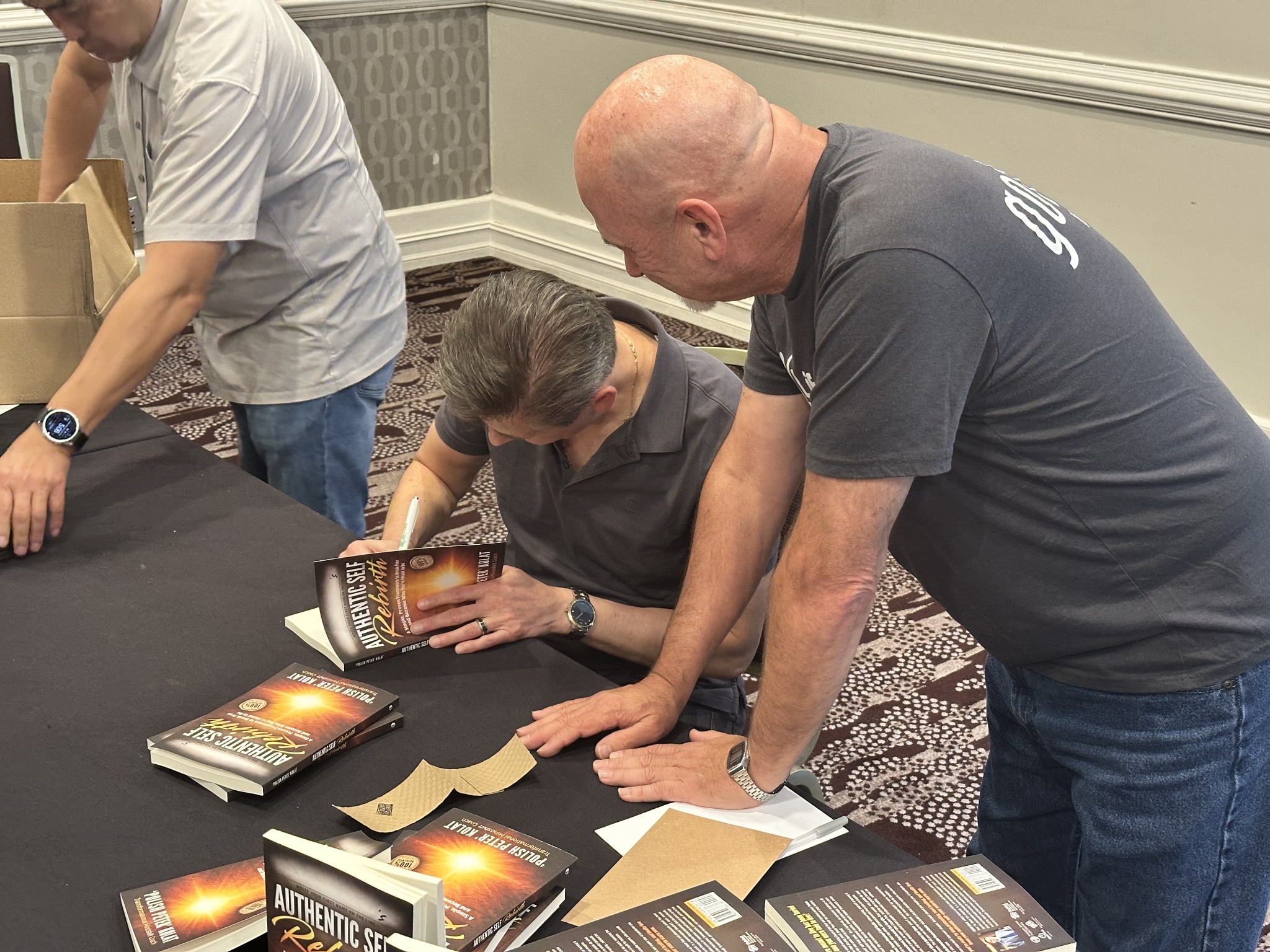 Book signing at Peter's mastermind