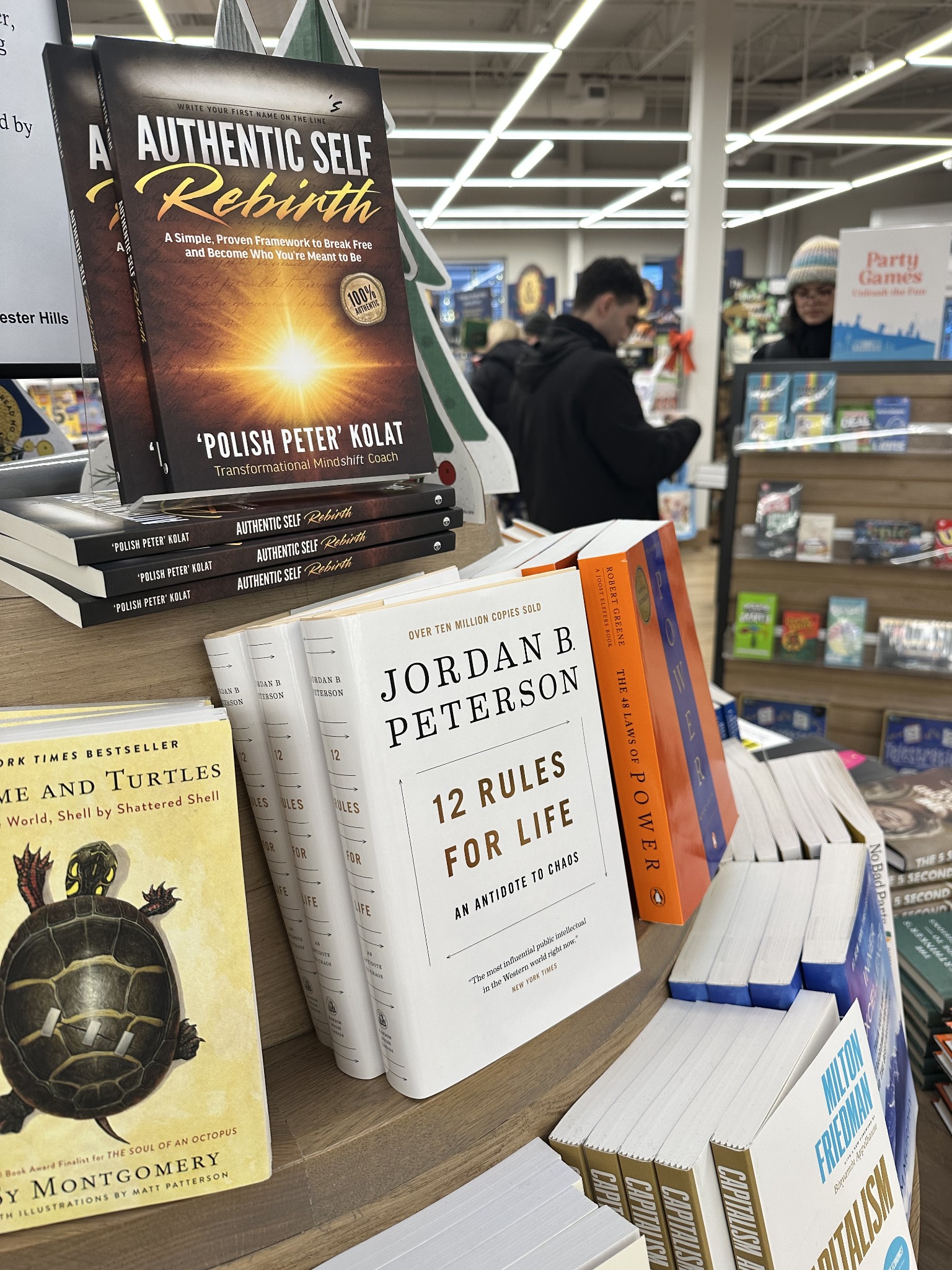 Stack of Authentic Self Rebirth books