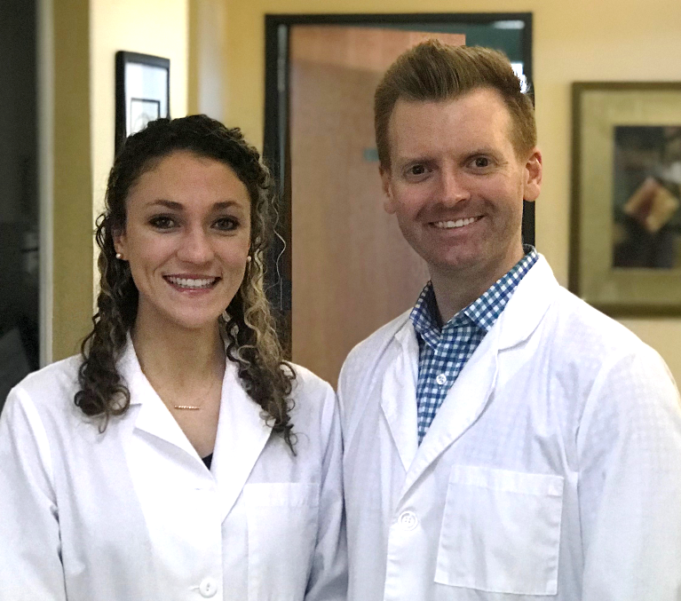 Drs. Kate Dolin and Adam Spriggs at The Smile Shop