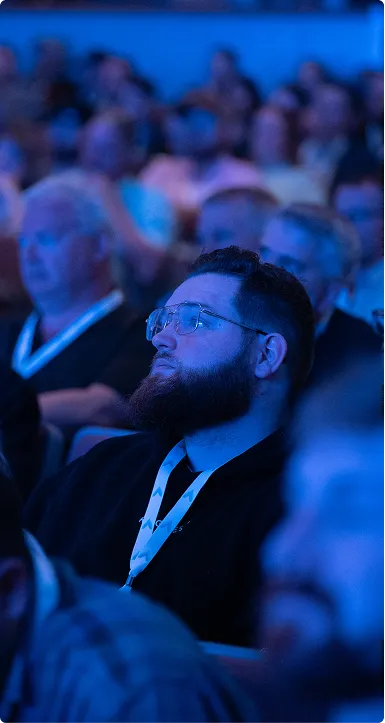 Keynote speaker on stage