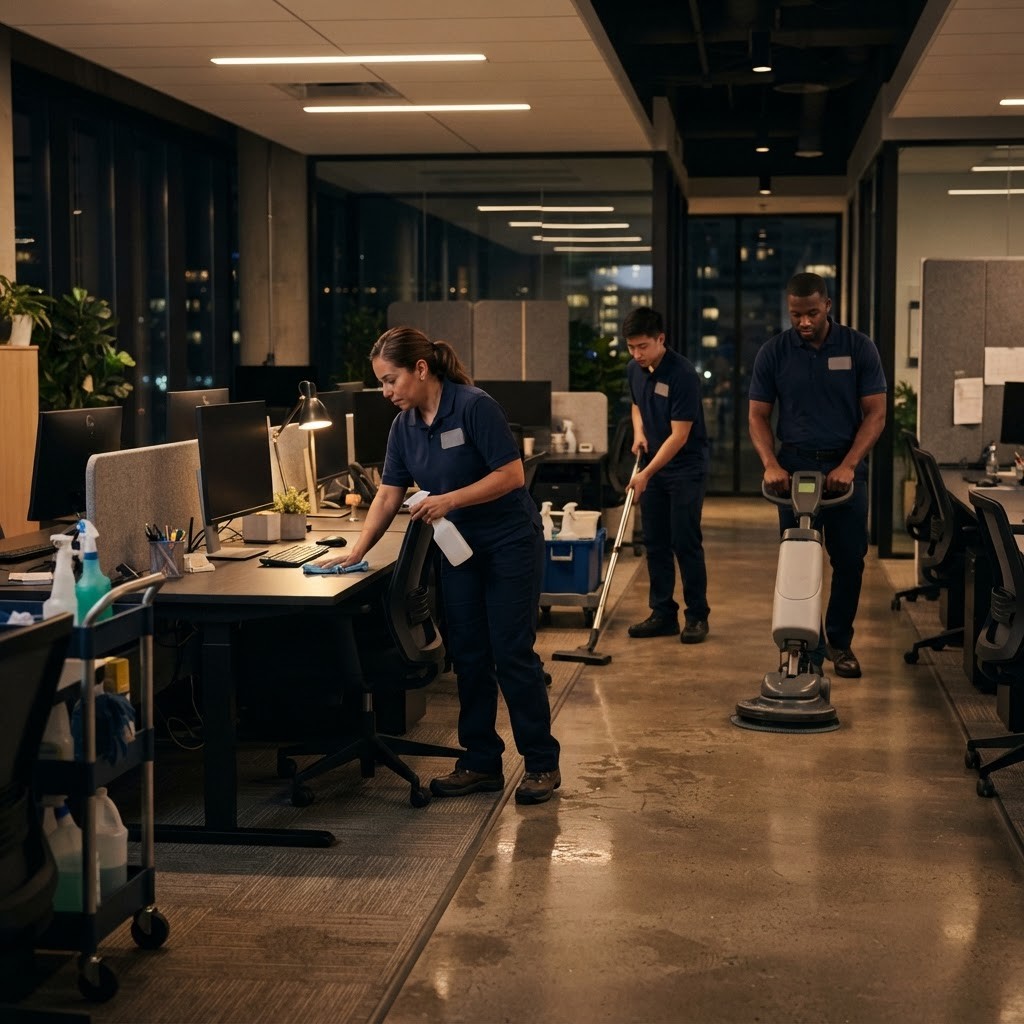Professional commercial cleaning services by CleanNet Canada.