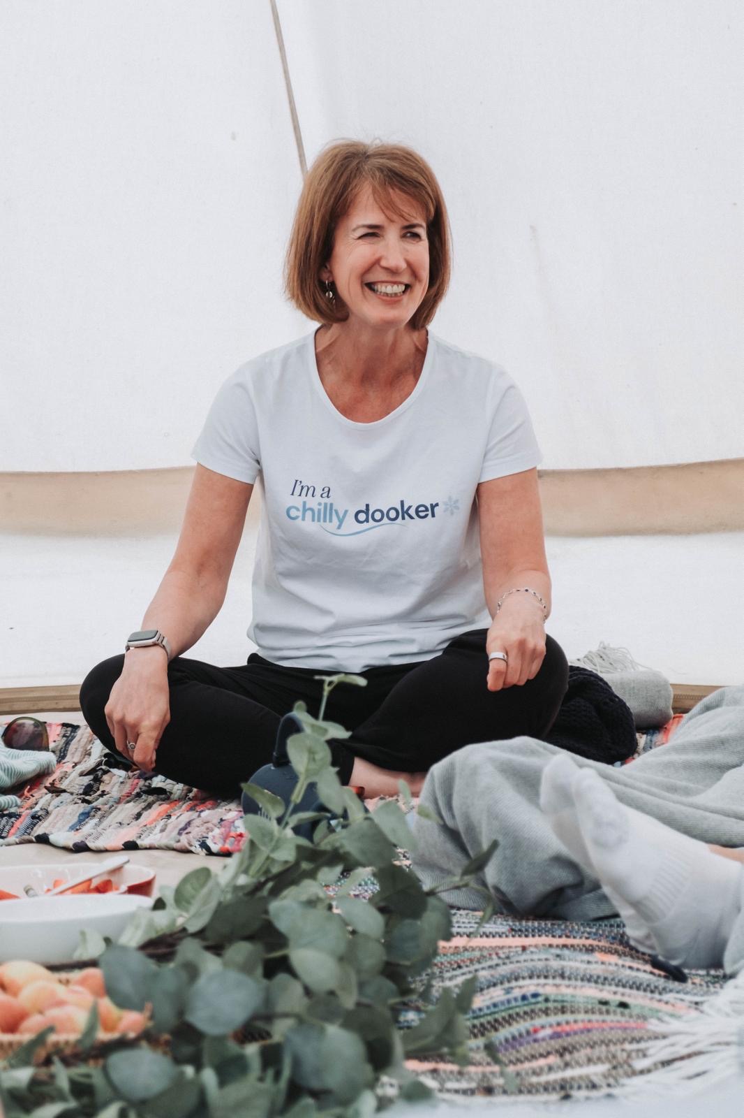Liz leading a breathwork session