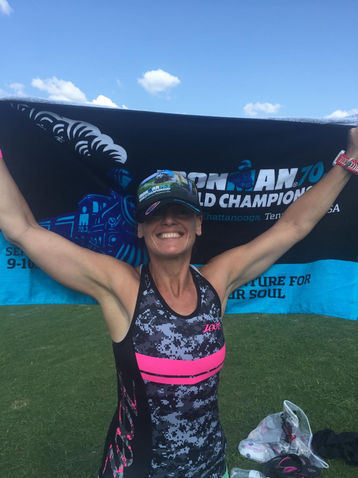 Alexandra at the Ironman 70.3 World Championship