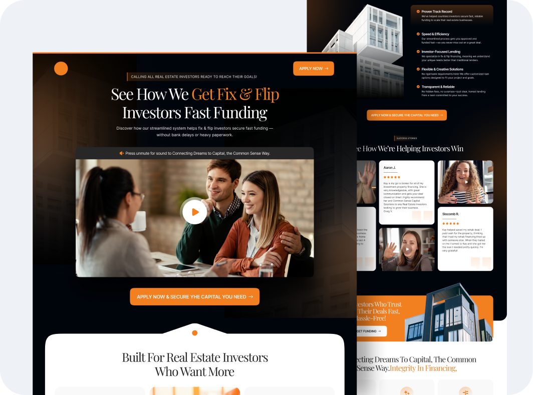 Fix and flip funnel