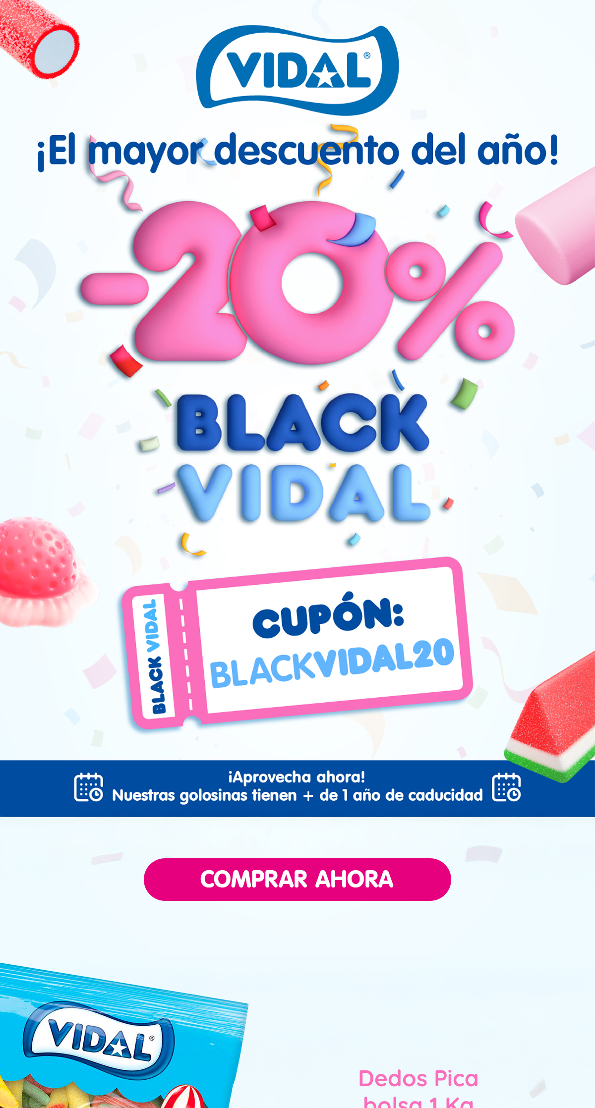 Ejemplo de email de Black Friday