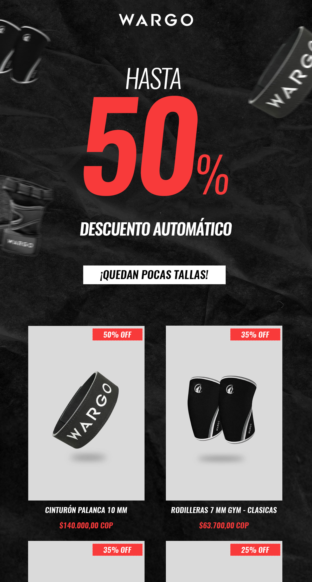 Ejemplo de email de Black Friday