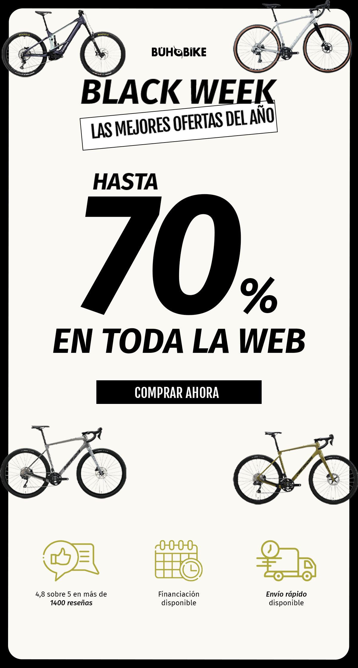 Ejemplo de email de Black Friday