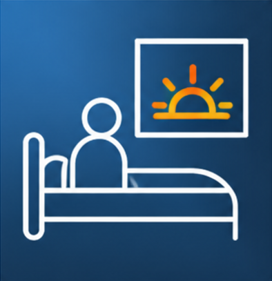 Person waking too early and unable to fall back asleep