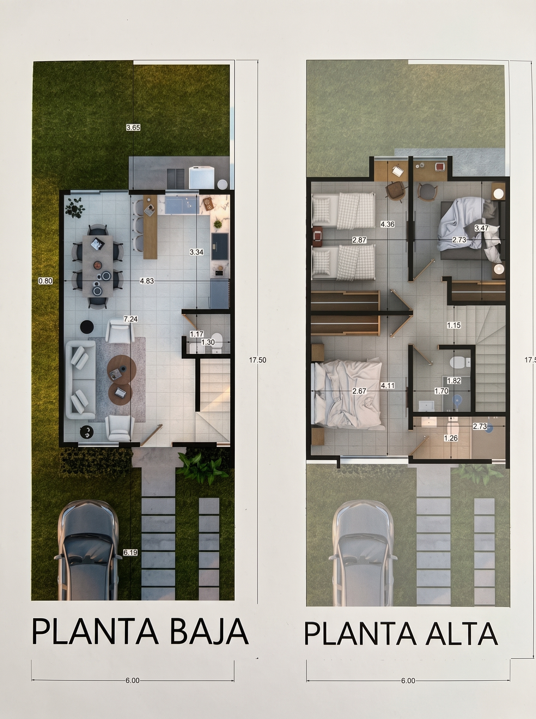 Distribución por plantas del Modelo Rubí