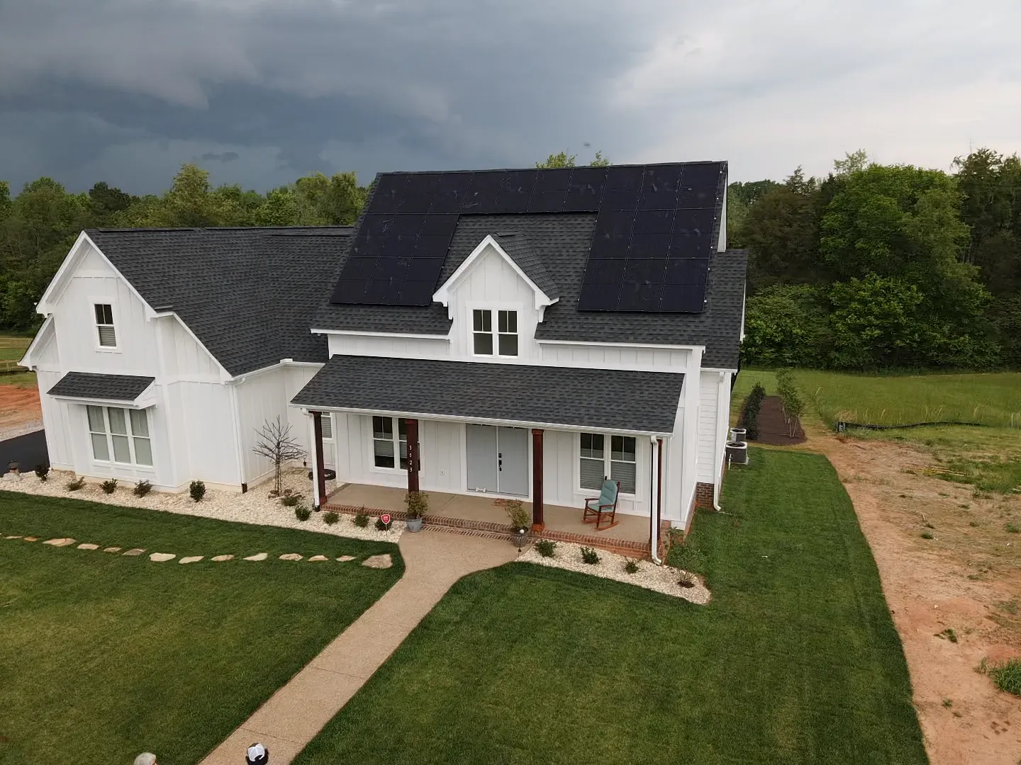 Home solar installation from a client project