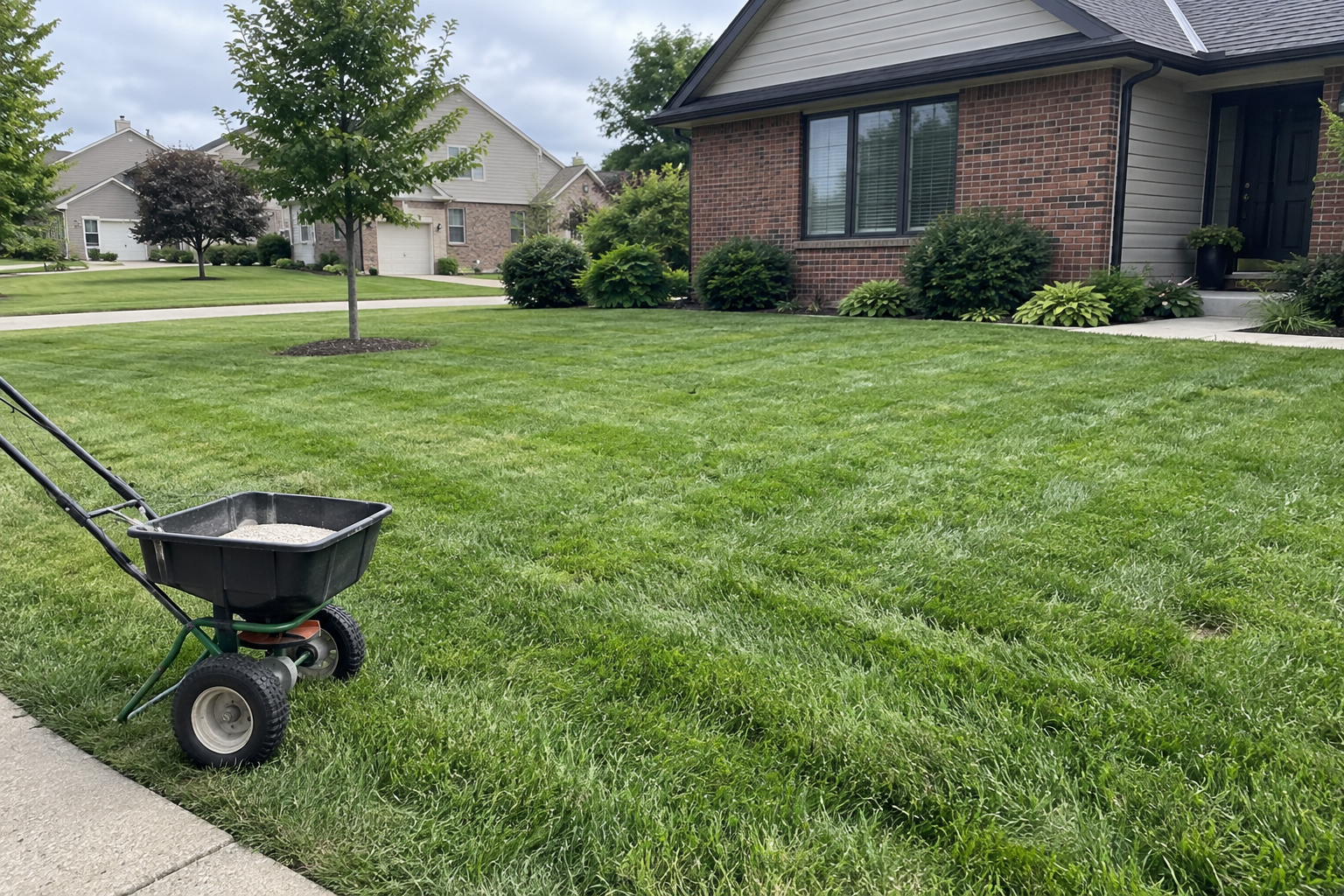 Madison Green Team lawn care project detail photo