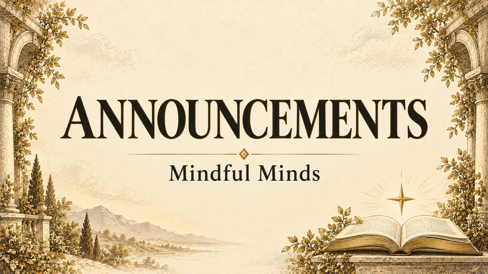 Announcements