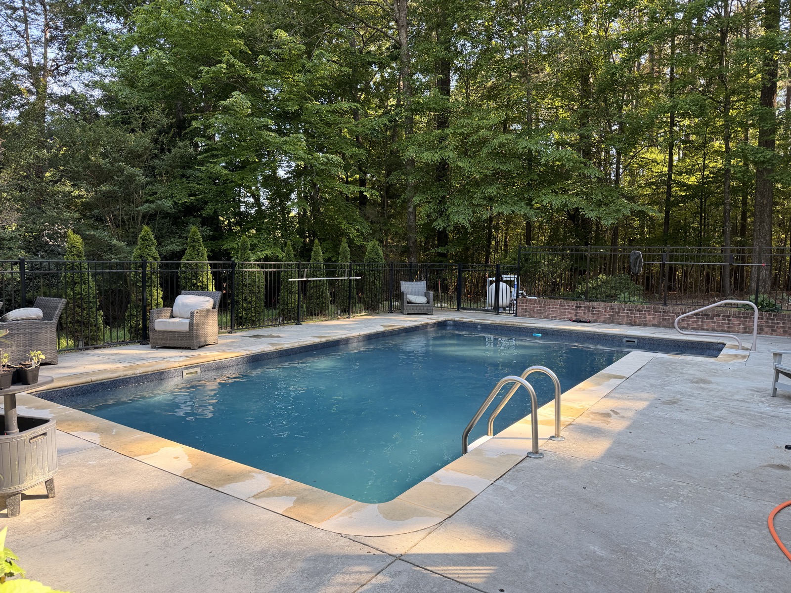 Pool acid wash results in Apex NC