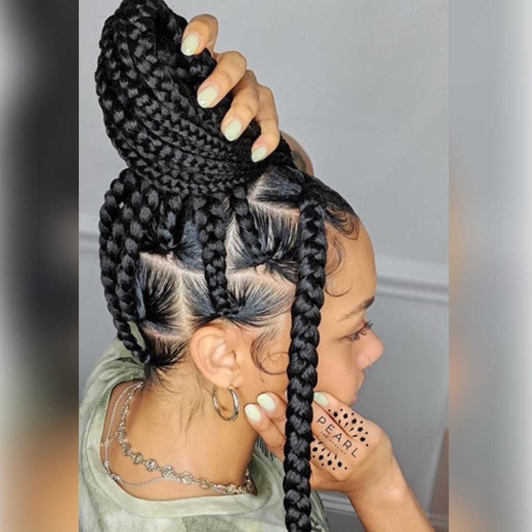 Braided hairstyle