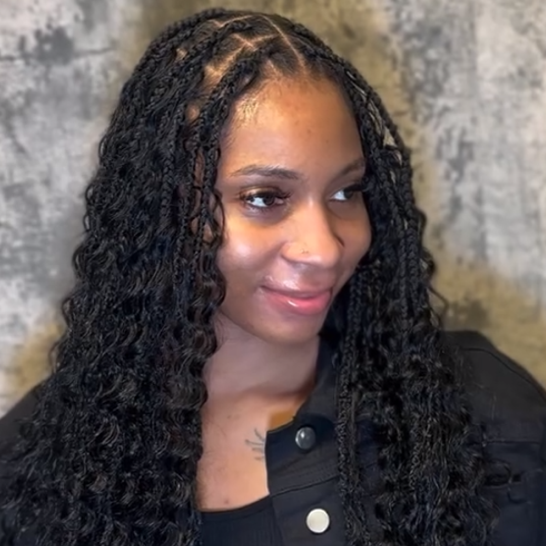 Braided hairstyle