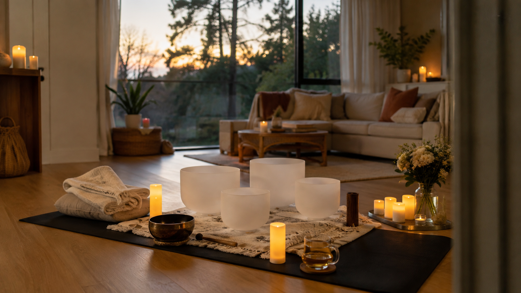 A beautifully prepared MotherForm Private Experience in a real home or outdoor environment