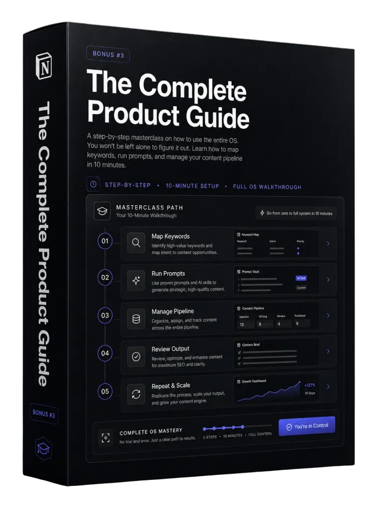 Complete Product Guide — bonus preview