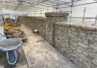 Custom stonework installations in Hamilton and Bay of Plenty including feature walls and stone paths