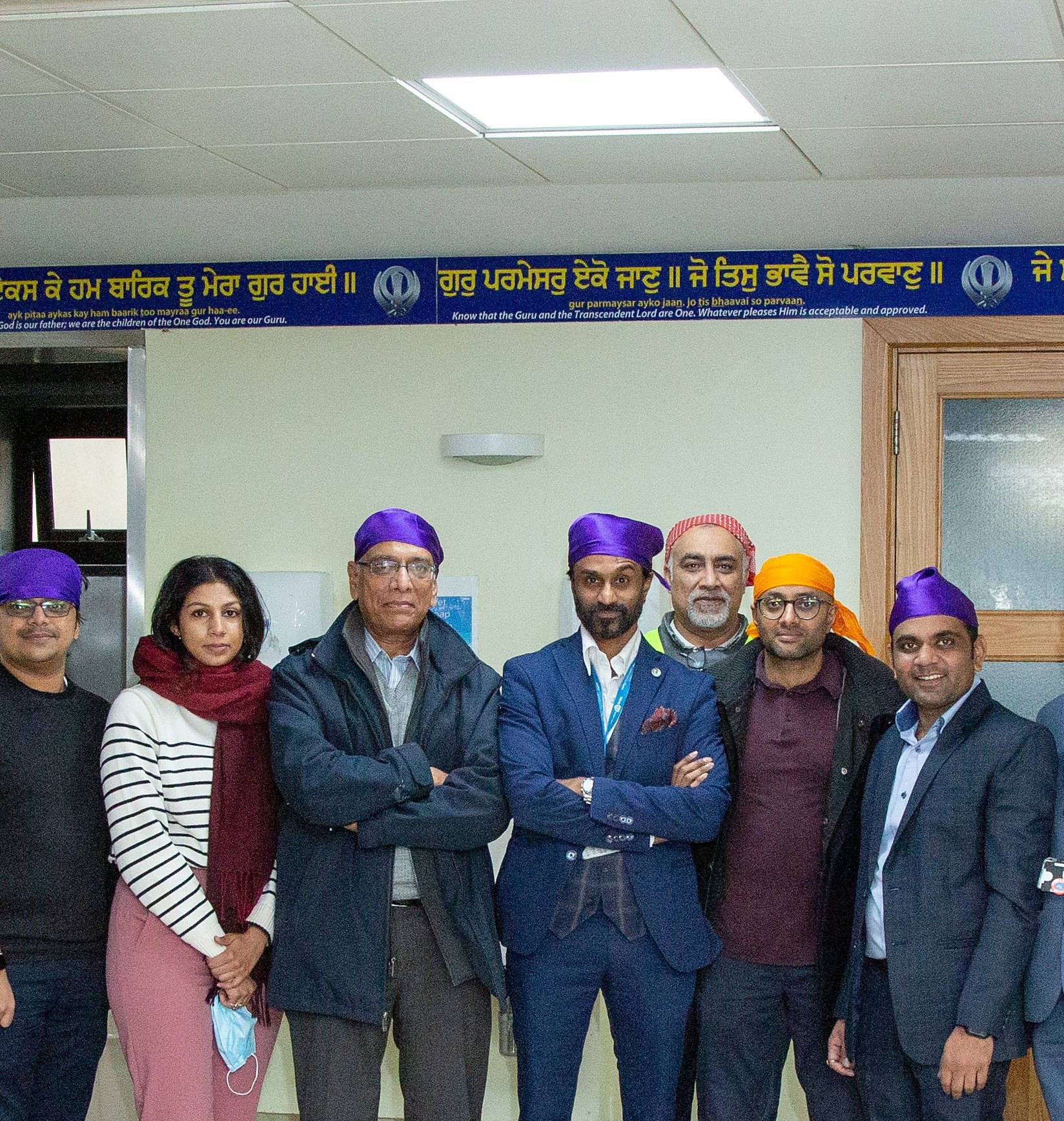 Neel with a community health team