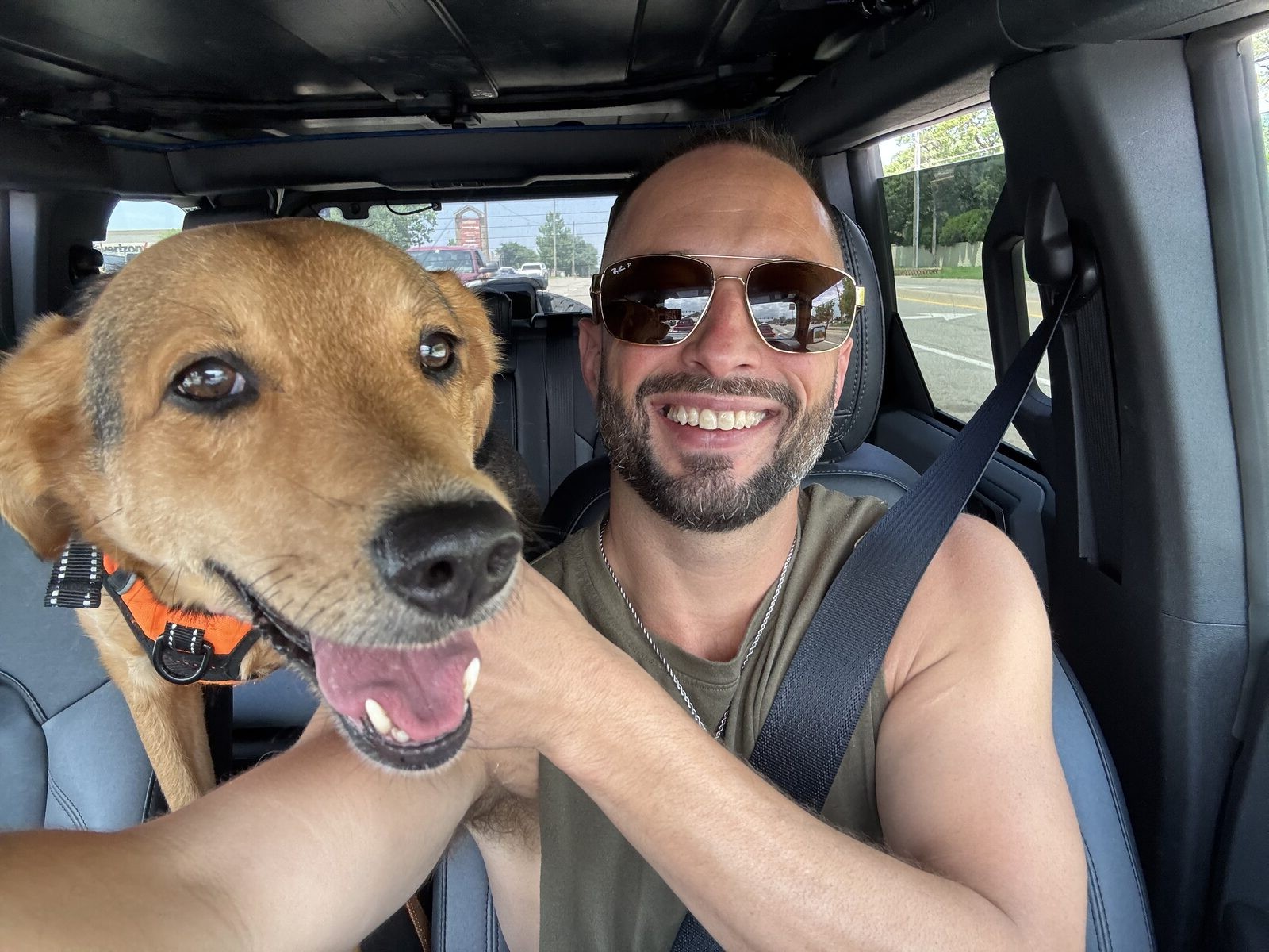 Donald with his dog