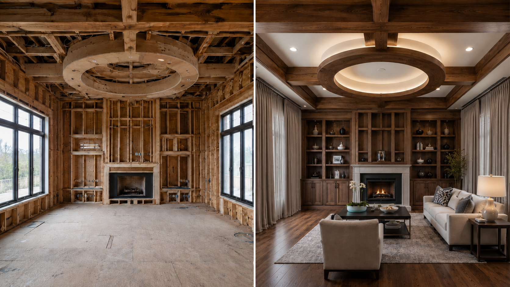 Green Fox Construction before and after luxury remodel