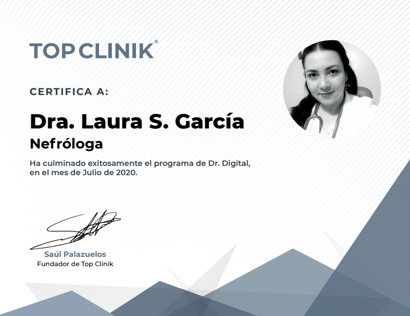 Constancia TOP CLINIK® Nefrología