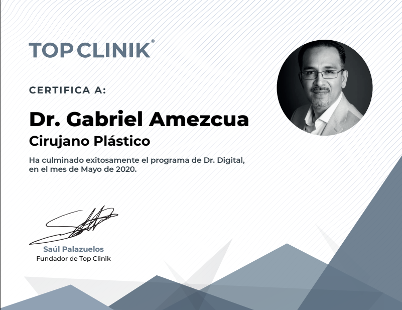 Constancia TOP CLINIK® Cirugía plástica