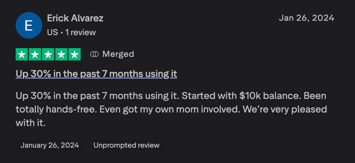 Trust badge showing Algo Alpha webinar registration