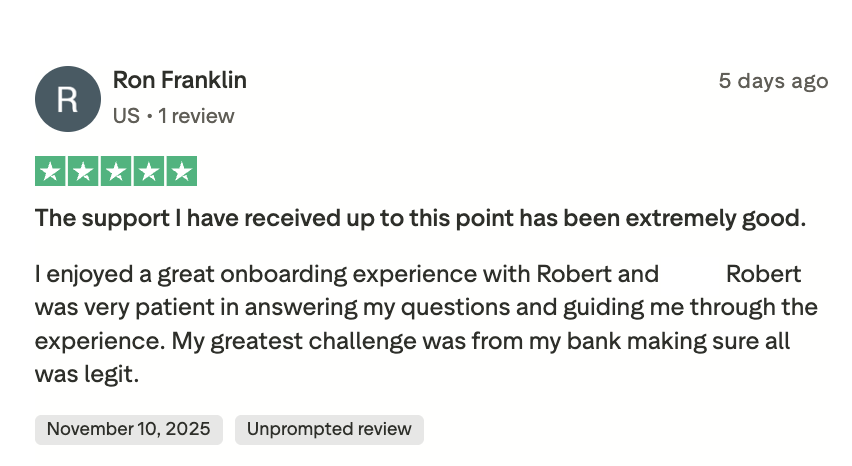 Trust badge showing Algo Alpha webinar registration