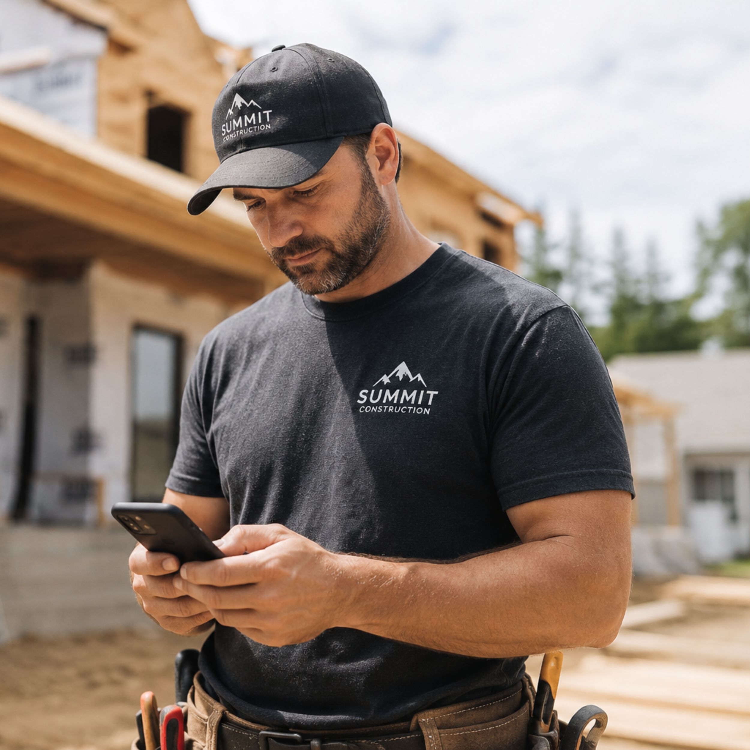 Contractor meeting with a homeowner
