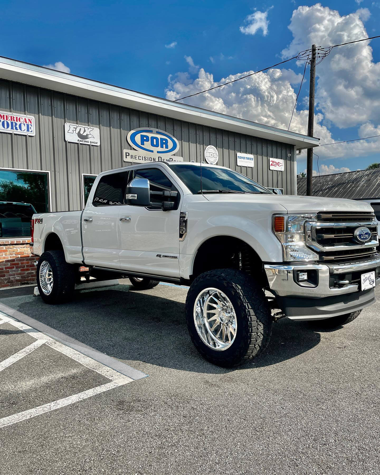 Lifted truck built by Precision Off Road in Leesburg, FL