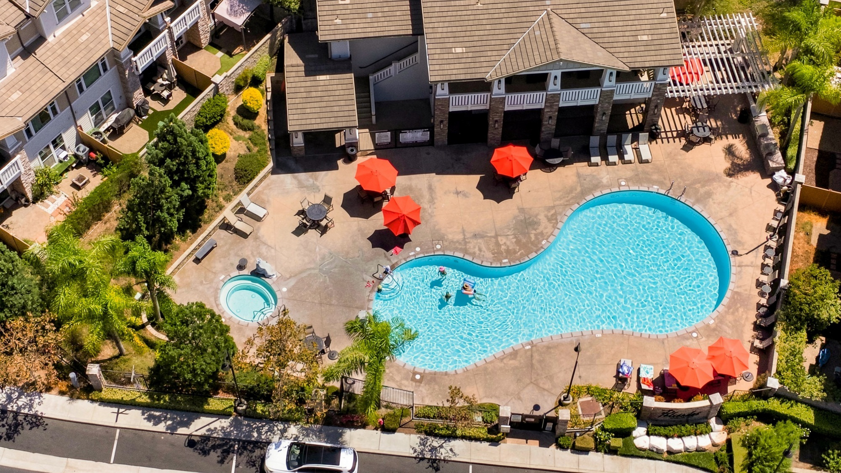 Resort pool and spa