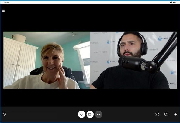 Andres reviewing dental marketing strategy