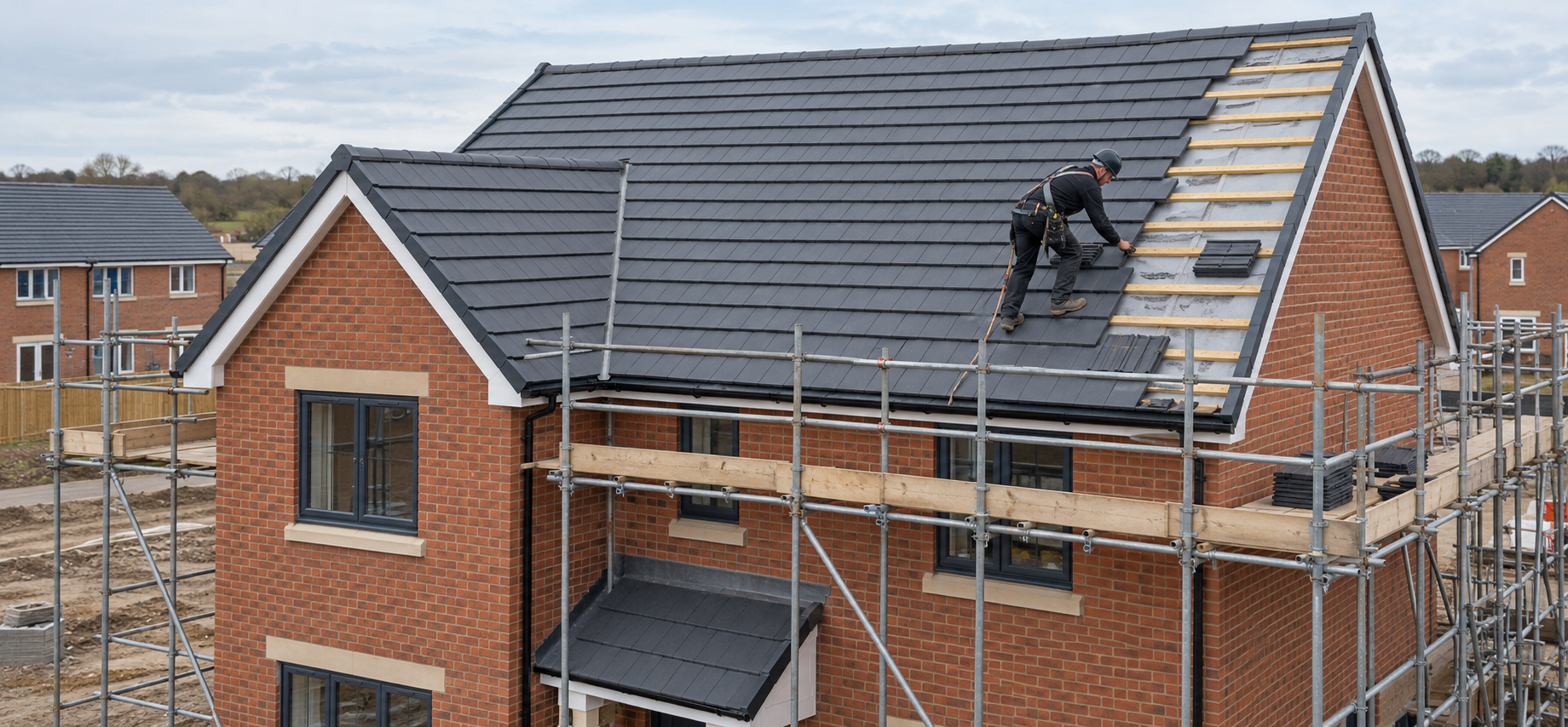 New tiled roof in Warrington
