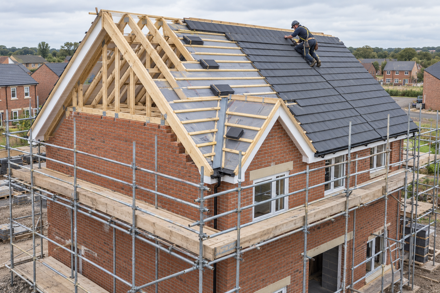 New roof installation in Warrington