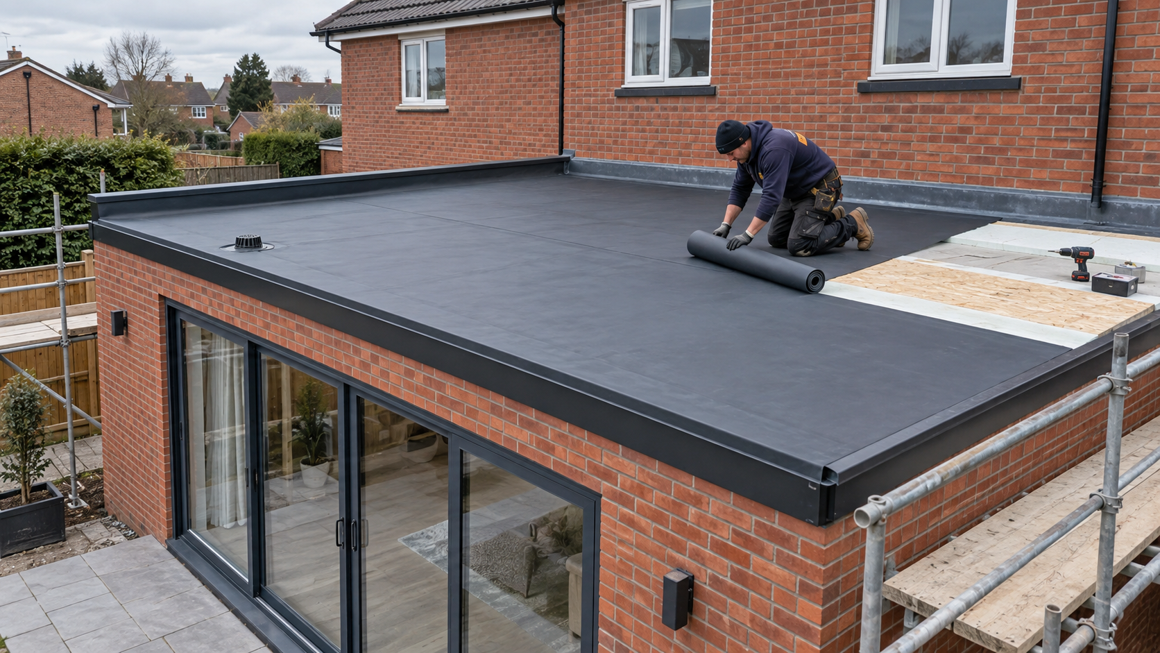 New flat roof in Warrington