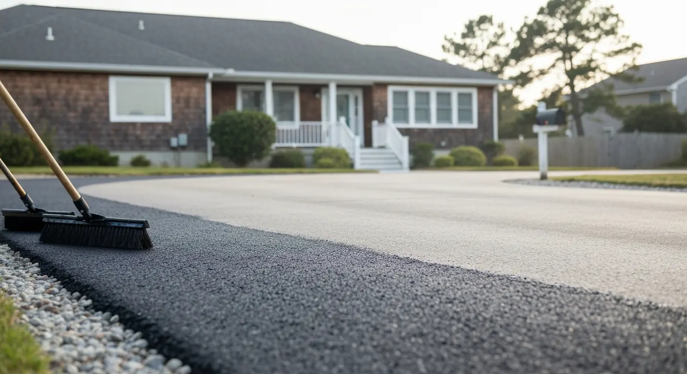 Professional seal coating application