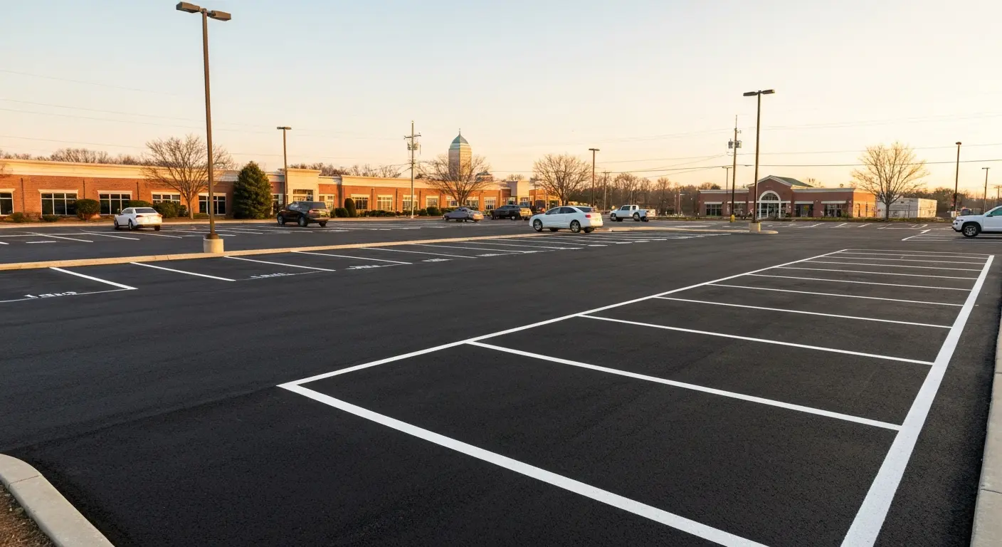 Commercial parking lot