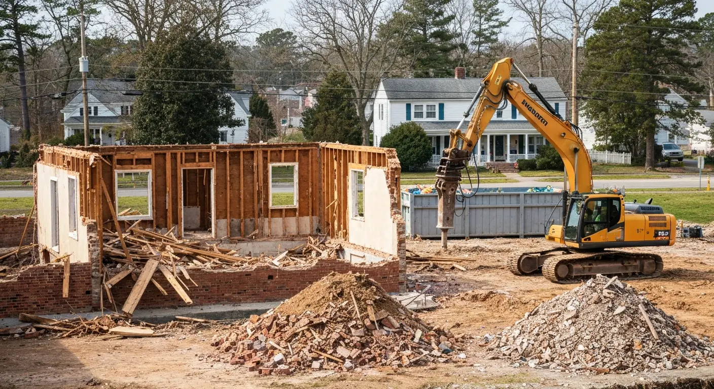 Building demolition in Ocean Pines