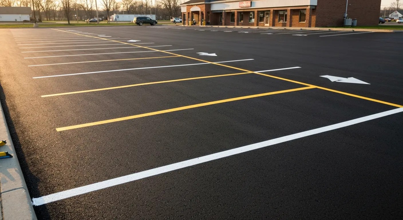 Commercial parking lot