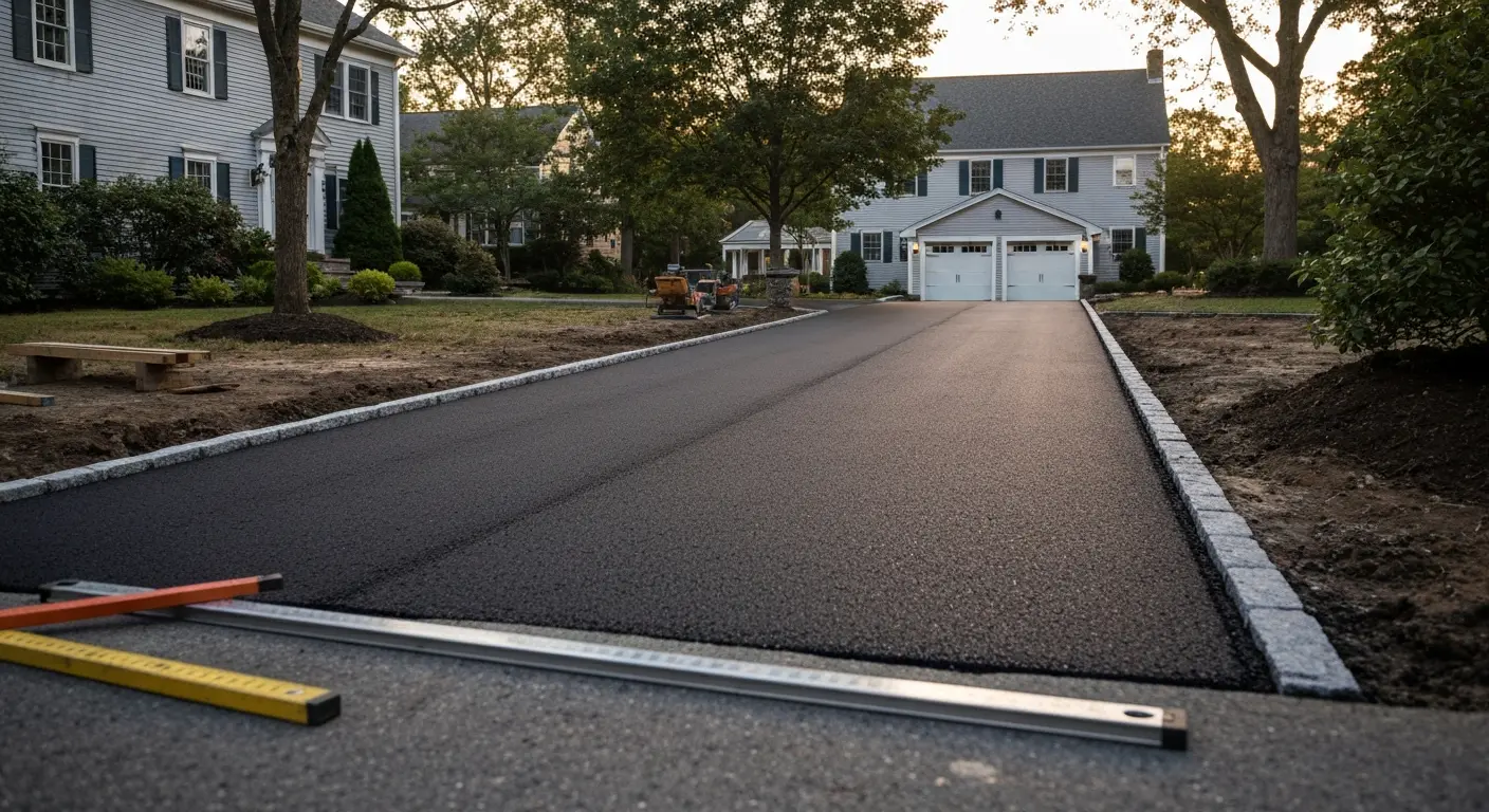 Residential driveway paving