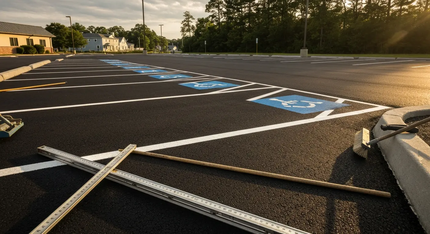Parking lot paving project