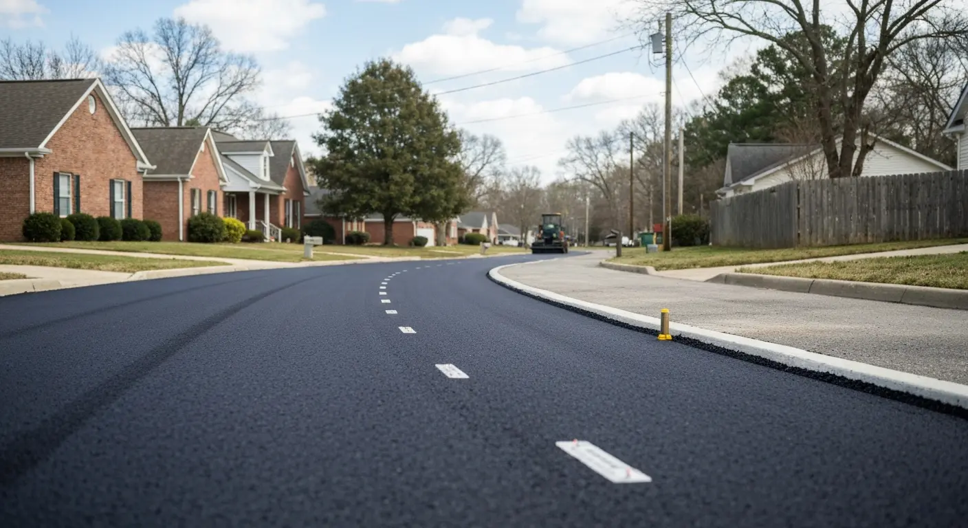 Roadway paving project