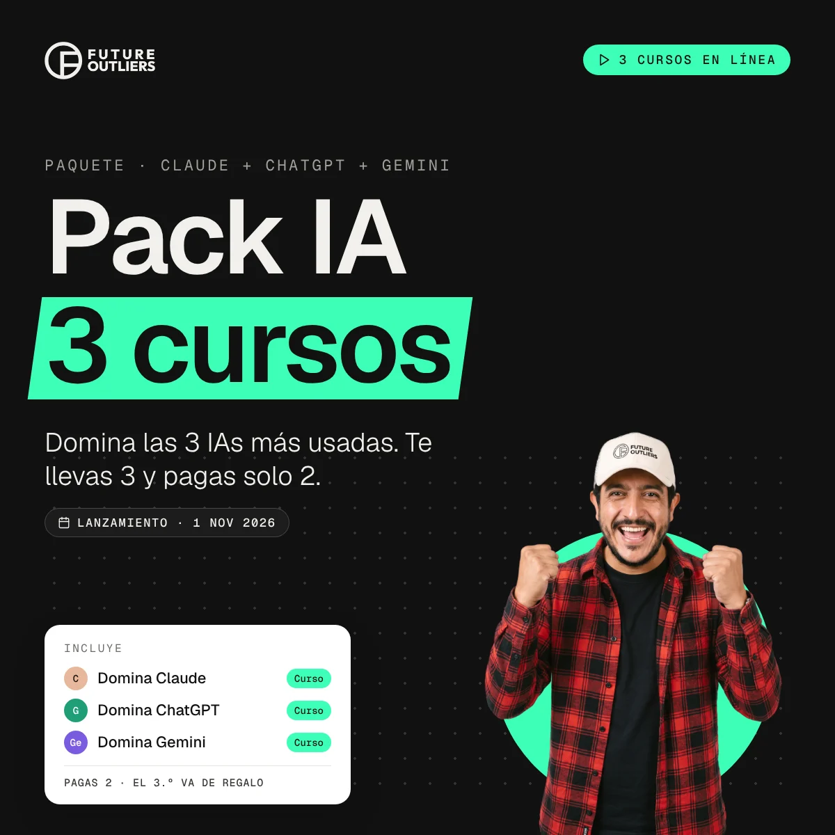 Pack IA: Domina Claude, ChatGPT y Gemini