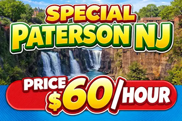 Paterson NJ $60 per hour special